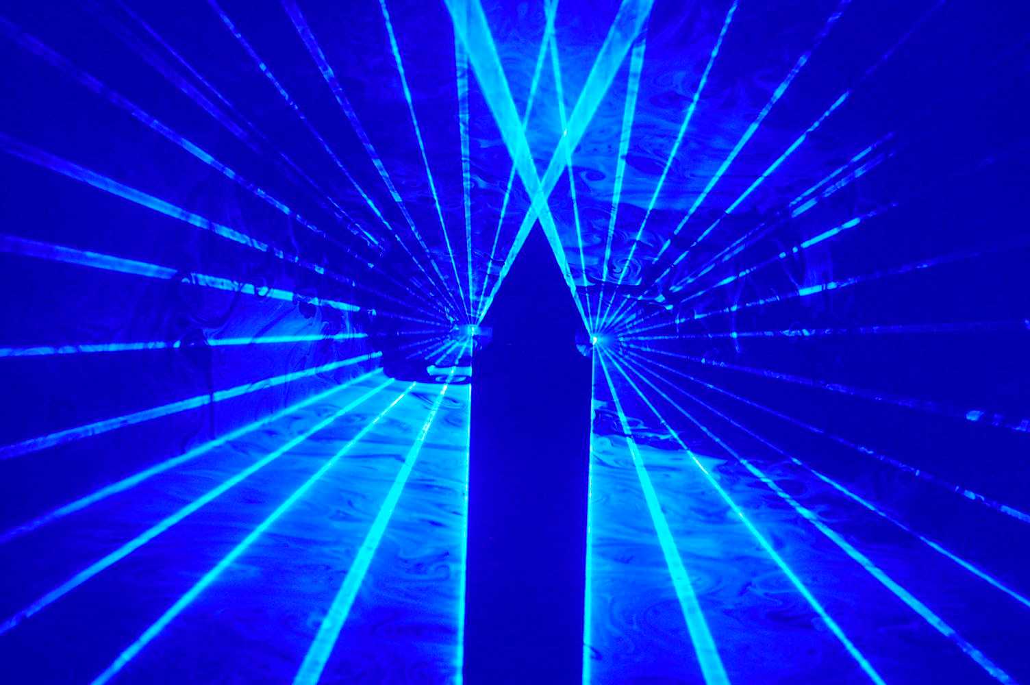 laser bleu pour soirée